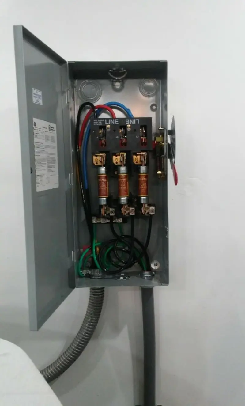 Three-phase disconnect switch installed for Electrical Wiring & Rewiring in Little Chute